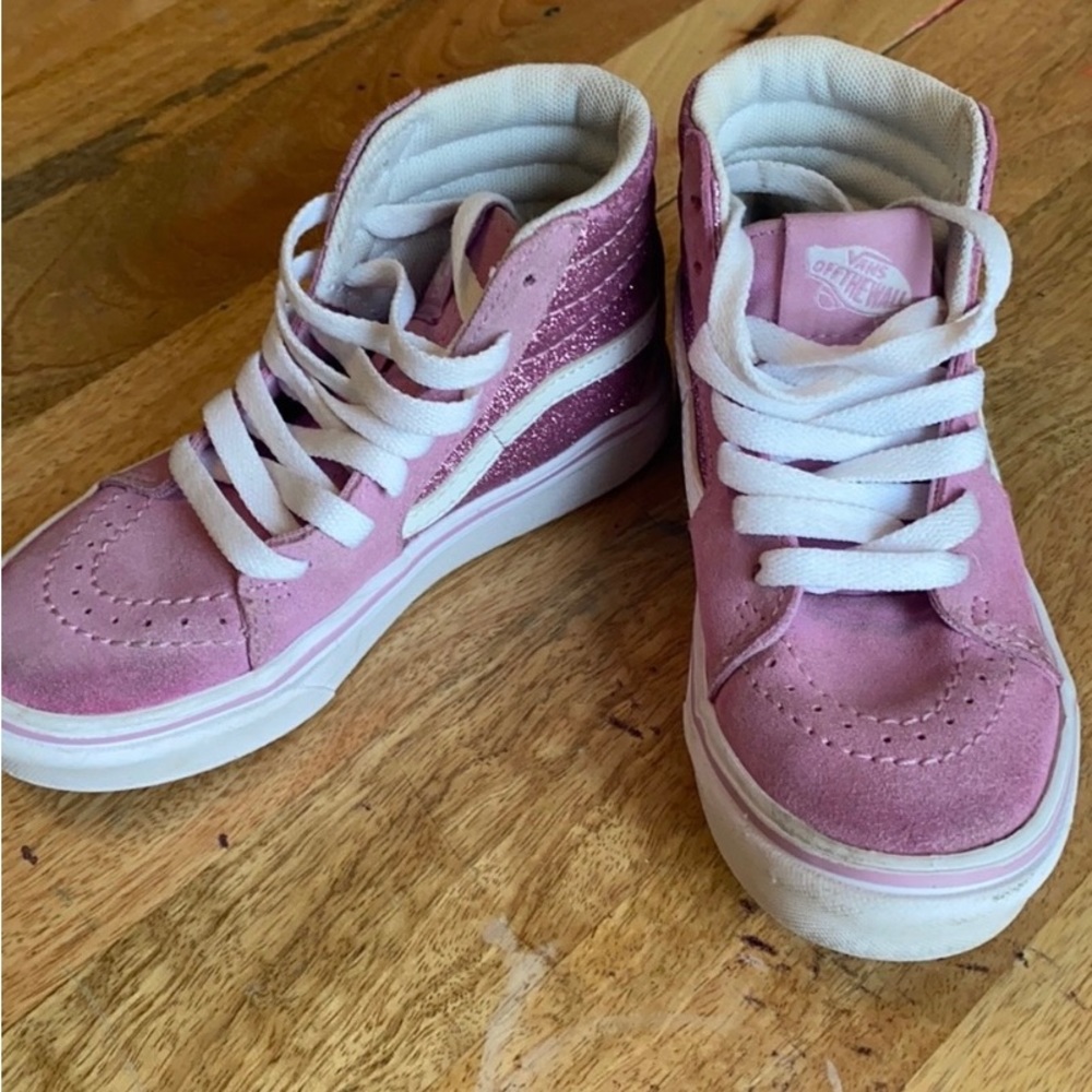 Vans sparkle kids sk8 high tops size 11.5